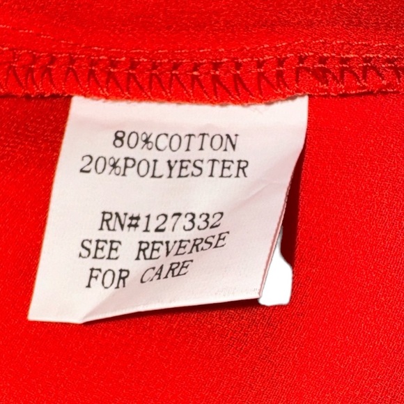 Woman’s Lemieux Red Two Tier Keyhole Tank Top - Picture 4 of 5